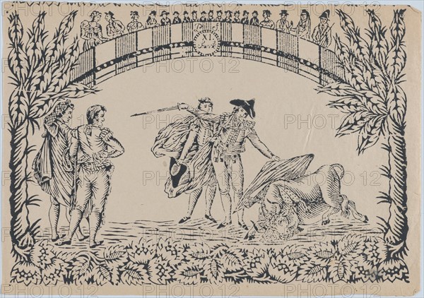Suerte XI: The death of the bull, ca. 1850-80., ca. 1850-80. Creator: Anon.