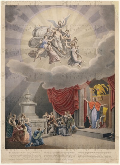 Apotheosis of George Washington, 1830-50. Creator: Heinrich Weishaupt.