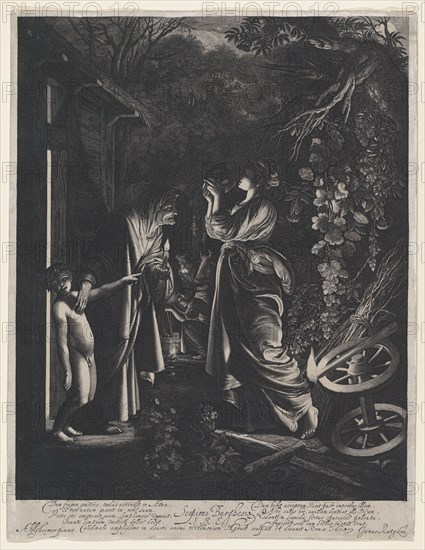 Ceres Seeking Her Daughter (The Mocking of Ceres), 1610. Creator: Hendrik Goudt.