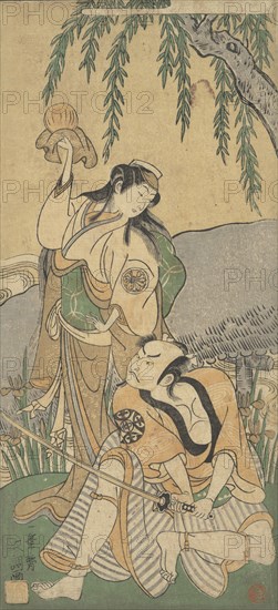 Scene from a Drama, 1769. Creator: Ippitsusai Buncho.