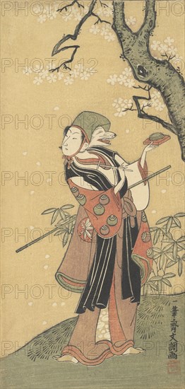 A Fox Dance from the Drama The Thousand Cherry Trees. Creator: Ippitsusai Buncho.