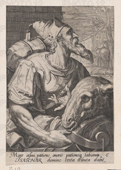 Issachar, from The Twelve Sons of Jacob. Creator: Jacques de Gheyn II.