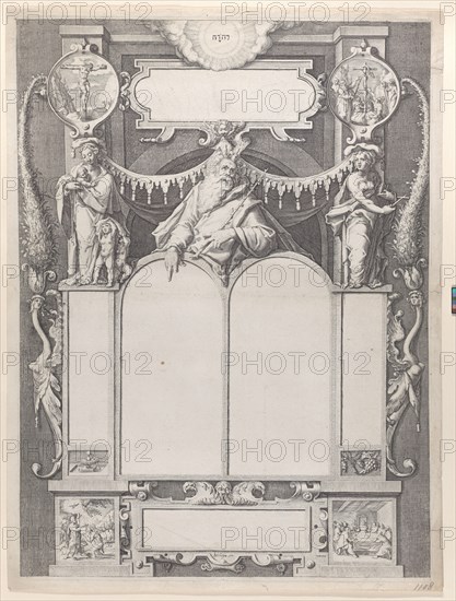 Moses with the Tables of the Law. Creator: Workshop of Jacques de Gheyn II.