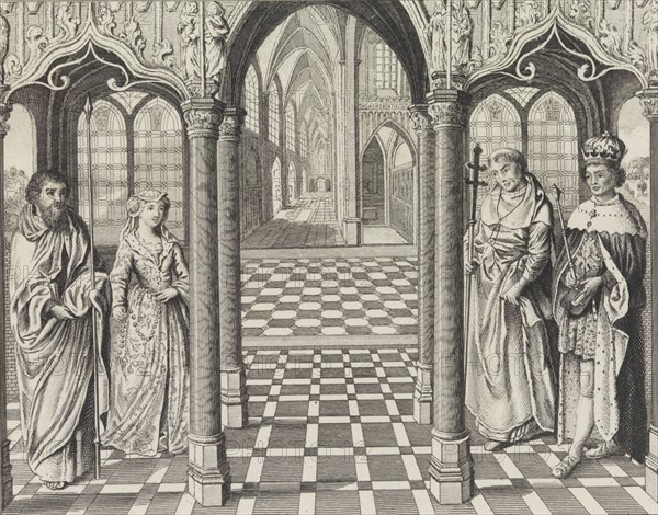 The Marriage of Henry the VIIth and Elizabeth of York, February 15, 1826. Creator: After Jan Gossart (called Mabuse).