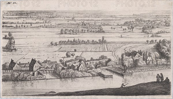 Village on a River, 17th century. Creator: Jan Ruischer.