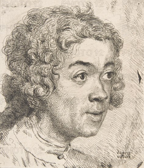 Self Portrait as a Young Man, 1733. Creator: Jean-Etienne Liotard.