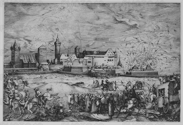 Entry of Maximilian II into Nuremberg, June 7, 1570 Creator: Jost Ammon.