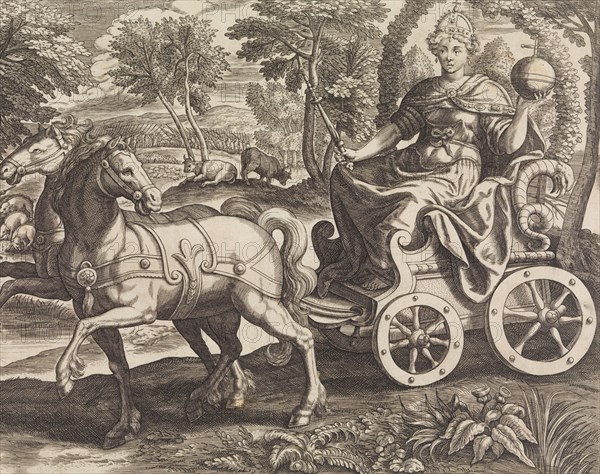 Europa from The Four Continents, 16th century. Creator: Julius Goltzius.