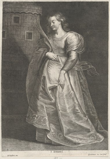 Saint Barbara, ca. 1615-75. Creator: Lucas Vorsterman.