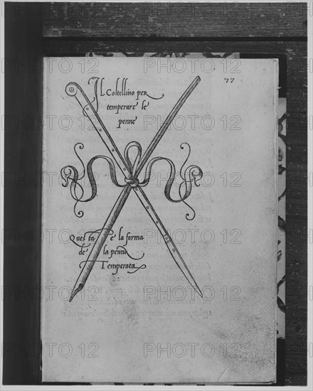 Il Modo de temperare le Penne..., 1523. Creators: Ludovico Arrighi, Eustachio Celebrino.