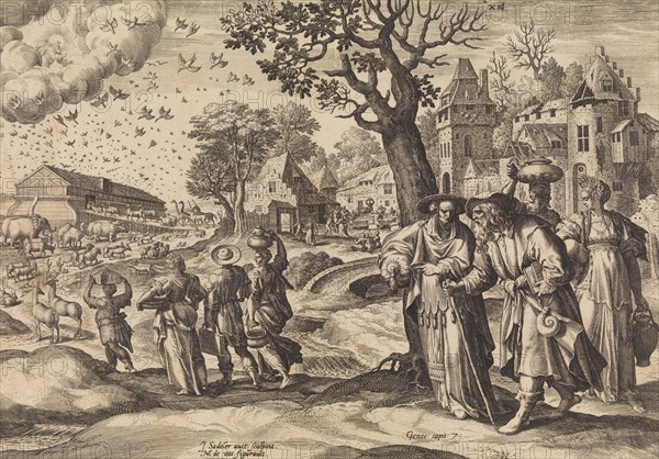 The Animals Going into the Ark from The Story of the Family of Seth, 1586 Creator: Johann Sadeler I.