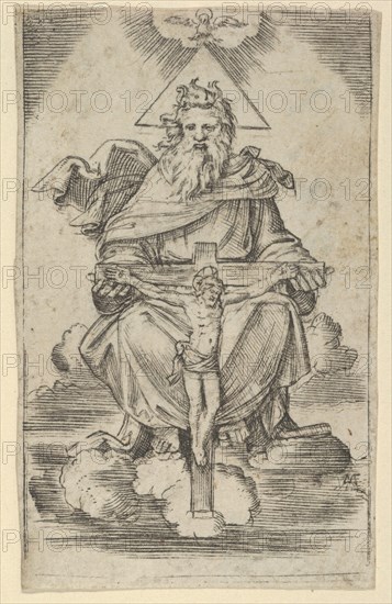 The Holy Trinity, ca. 1500-27. Creator: Marcantonio Raimondi.