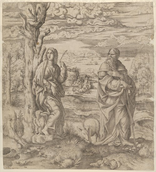 Saint John and Saint Anthony, ca. 1542-45. Creator: Master IQV.