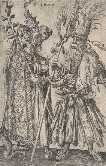 Satire on the Papacy, 1555. Creator: Melchior Lorck.