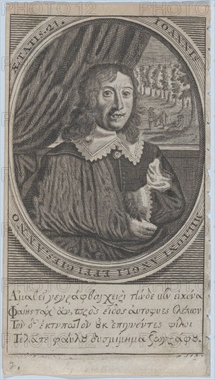 John Milton, Age 21 (frontispiece: Paradise Regained), 1747. Creator: Michael Vandergucht.