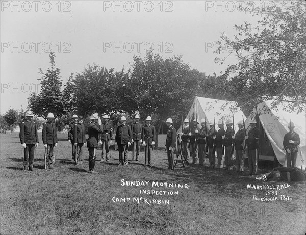 Sunday morning inspection, 1893. Creator: William Cruikshank.