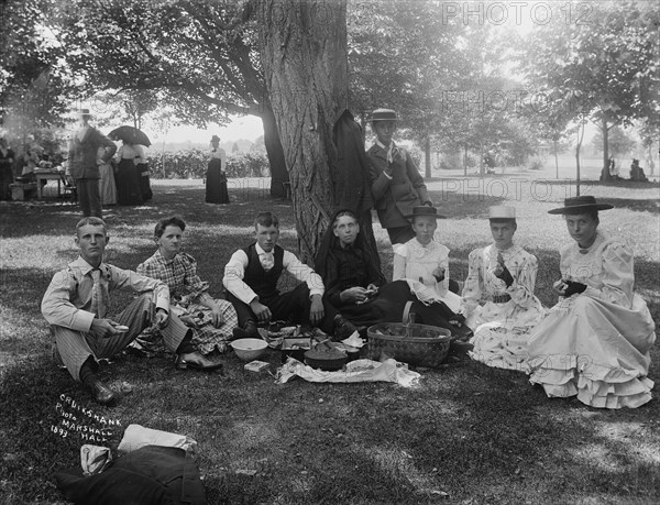 Group - Marshall Hall, Maryland, 1893. Creator: William Cruikshank.