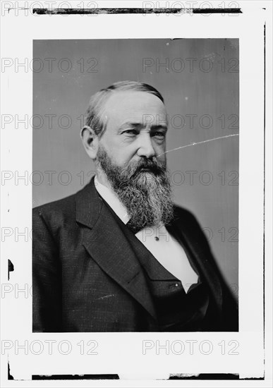 President Benjamin Harrison, between 1870 and 1880. Creator: Unknown.