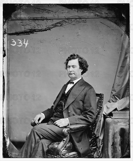 Richard Yates of Illinois, between 1860 and 1875. Creator: Unknown.