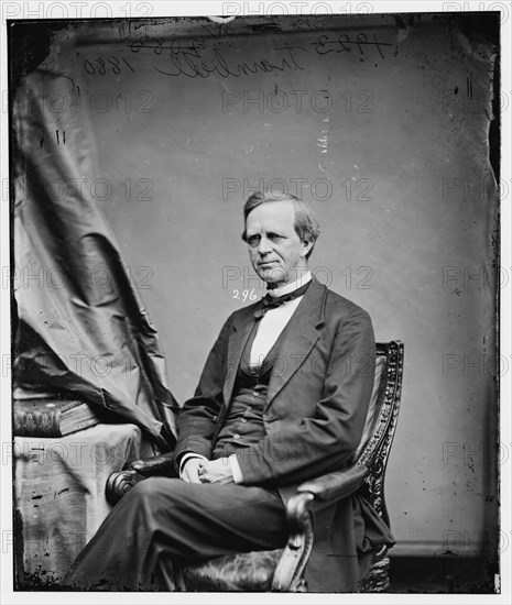 Lyman Trumbull of Illinois, between 1860 and 1875. Creator: Unknown.