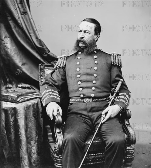 Admiral David Dixon Porter, US Navy, between 1860 and 1875. Creator: Unknown.