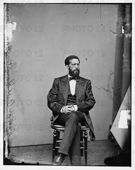 Prof. John Langston, Howard University, between 1860 and 1875. Creator: Unknown.