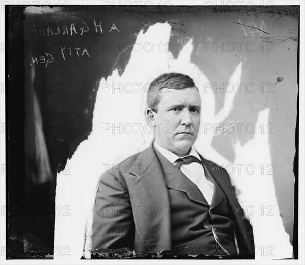 Augustus Hill Garland, Attorney General, between 1865 and 1880. Creator: Unknown.
