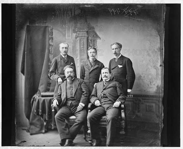 M. Outry, (French Minister & group), between 1865 and 1880. Creator: Unknown.