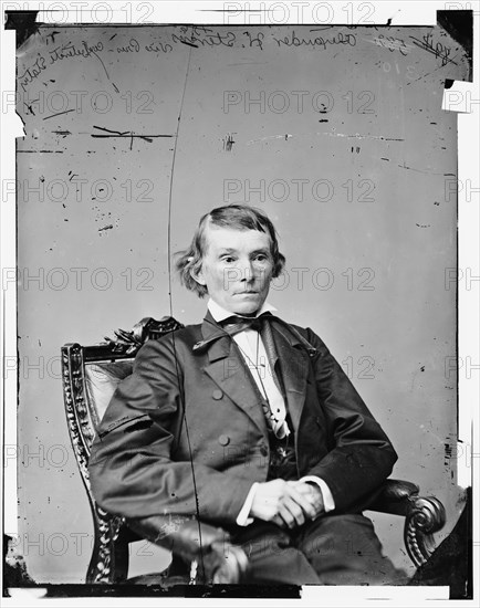 Alexander Hamilton Stephens of Georgia, Vice Pres. of Confederacy, between 1865 and 1880. Creator: Unknown.