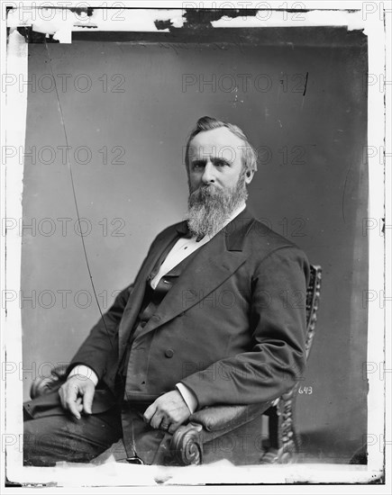 President Rutherford B. Hayes, between 1865 and 1880. Creator: Unknown.