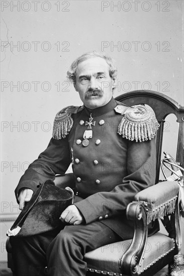Russian Admiral Stepan Stepanovitch Lessovski, between 1855 and 1865. Creator: Unknown.