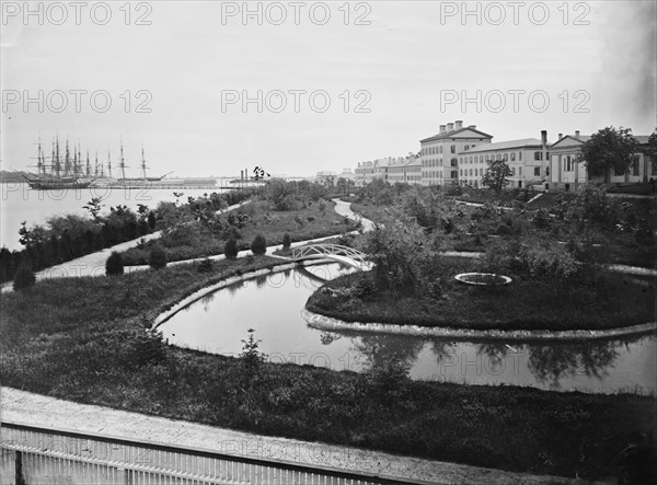 View of Annapolis, Maryland (Naval Academy), between 1860 and 1880. Creator: Unknown.