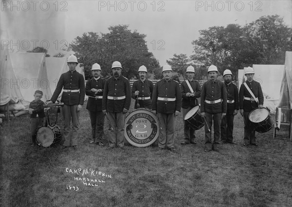 Kit Carson's band, Camp McKibbin, [Maryland?], 1893. Creator: Unknown.