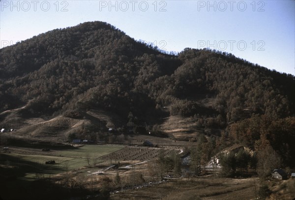 A mountain farm along the Skyline Drive in Virginia, ca. 1940. Creator: Jack Delano.