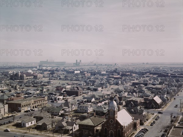 Amarillo, Texas, general view, Santa Fe R.R. trip, 1943. Creator: Jack Delano.