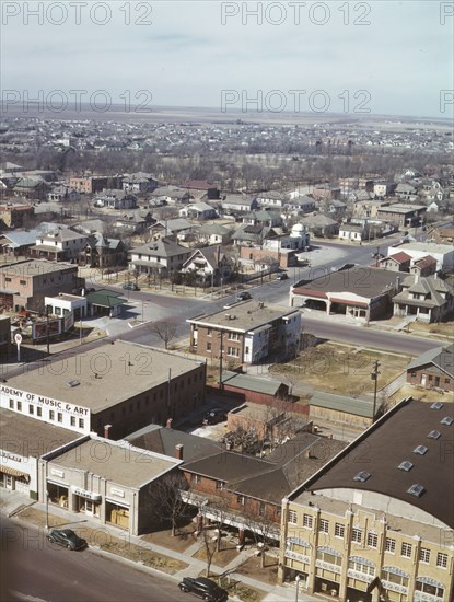 Amarillo, Texas, general view, Santa Fe R.R. trip, 1943. Creator: Jack Delano.