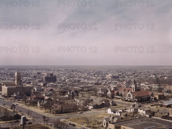 Amarillo, Texas, general view, Santa Fe R.R. trip, 1943. Creator: Jack Delano.
