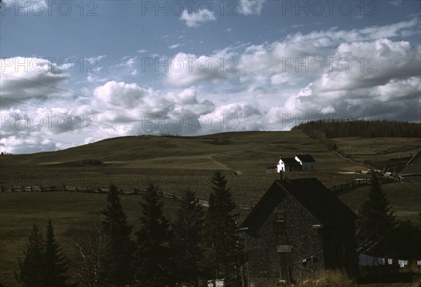 Farms in the vicinity of Caribou, Aroostook County, Maine., 1940. Creator: Jack Delano.