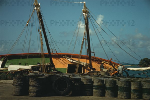 Along the waterfront, Christiansted, Saint Croix, Virgin Islands, 1941. Creator: Jack Delano.