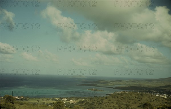 The harbor, Christiansted, St. Croix, Virgin Islands, 1941. Creator: Jack Delano.