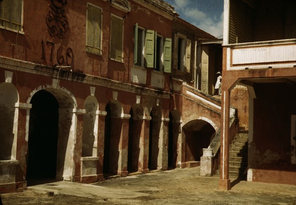 In the old fort built by the French, Frederiksted, Saint Croix, Virgin Islands, 1941. Creator: Jack Delano.