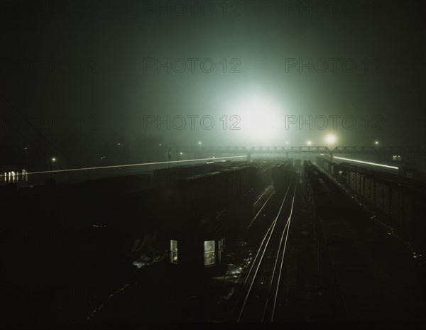 Santa Fe R.R. yards, Argentine, Kansas., 1943. Creator: Jack Delano.