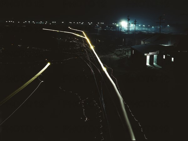 Activity in the Santa Fe R.R. yard, Los Angeles, Calif. , 1943. Creator: Jack Delano.