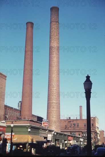 Lowell, Mass., street, 1941. Creator: Jack Delano.