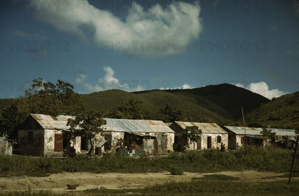 Houses on St. Croix island, Virgin Islands, 1941. Creator: Jack Delano.