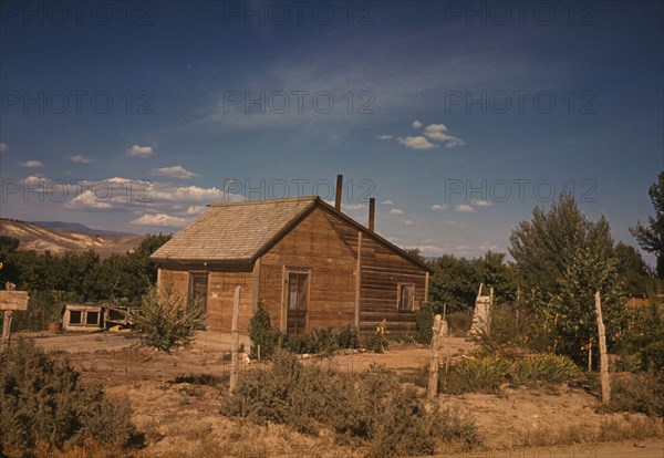 Home of a fruit tree rancher, Delta County, Colo., 1940. Creator: Russell Lee.