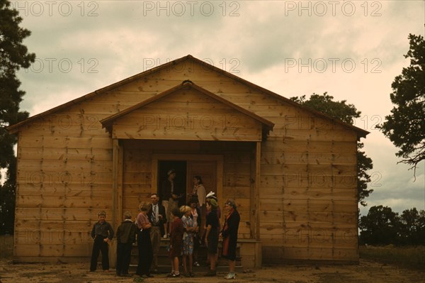 Church, Pie Town, New Mexico, 1940. Creator: Russell Lee.