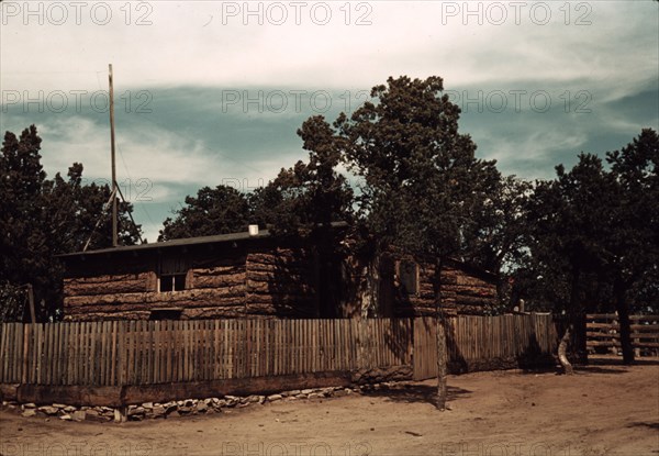 Home of Jim Norris, homesteader, Pie Town, New Mexico, 1940. Creator: Russell Lee.