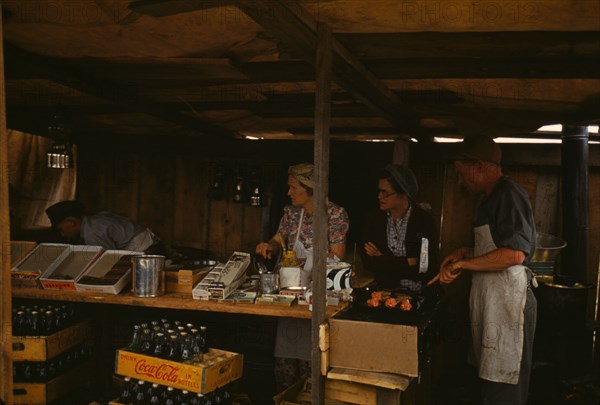 Pie Town, New Mexico, ... at the fair, 1940. Creator: Russell Lee.