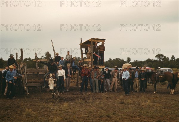 Rodeo at the Pie Town, New Mexico Fair, 1940. Creator: Russell Lee.